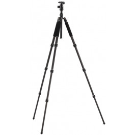 Compact 4-Section Carbon Fiber Photo Tripod with Ball Head