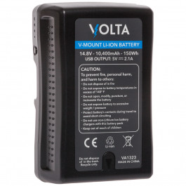 Volta 150Wh 14.8V Li-ion V-Mount Battery with USB and D-Tap Ports